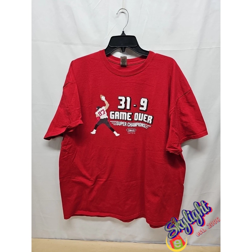 Gildan Red Super Bowl Lv 55 Kansas Chiefs T-Shirt Tampa Bay Buccaneers Smack 2xl